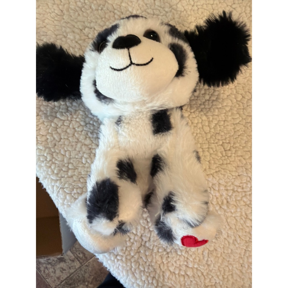 Walmart S Spot Sit Dog Plush Stuffed Animal Black White Spotted Dalmatian Heart